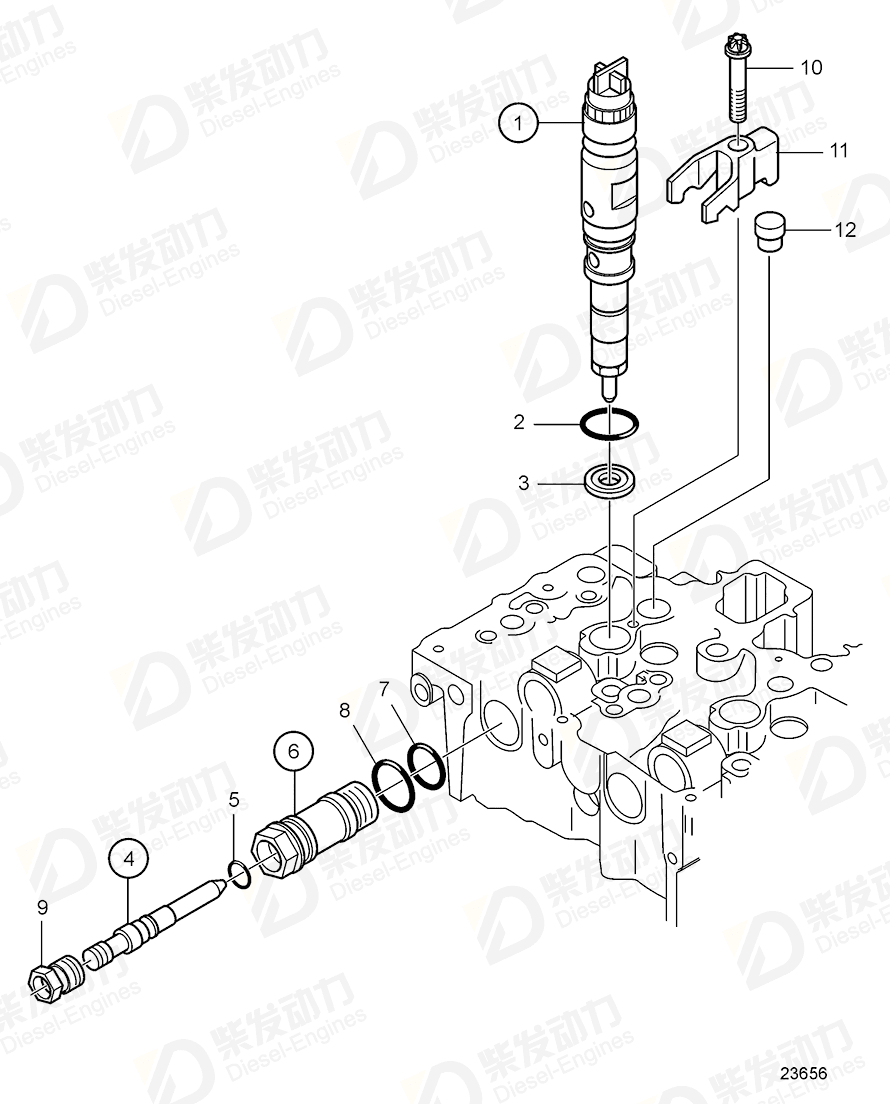 VOLVO Conduit coupling 20795255 Drawing